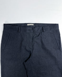 Bottega Veneta Dark Grey Wool + Angora Pants 2000's