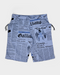 John Galliano Newspaper Blue Short Swimwear 2000's