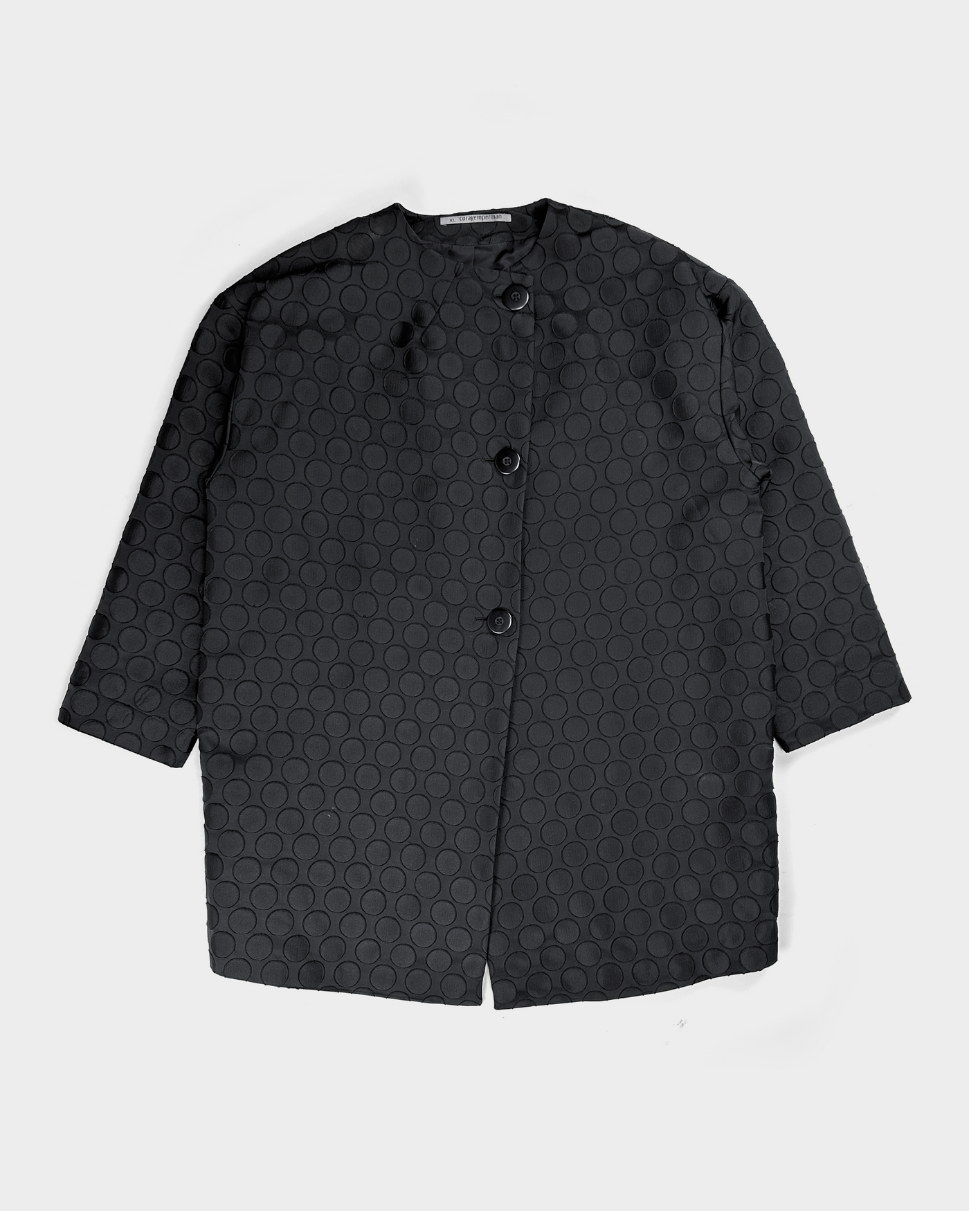 Cora Kemperman Black Dots Long Coat 2000's