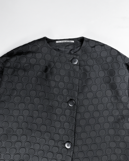 Cora Kemperman Black Dots Long Coat 2000's