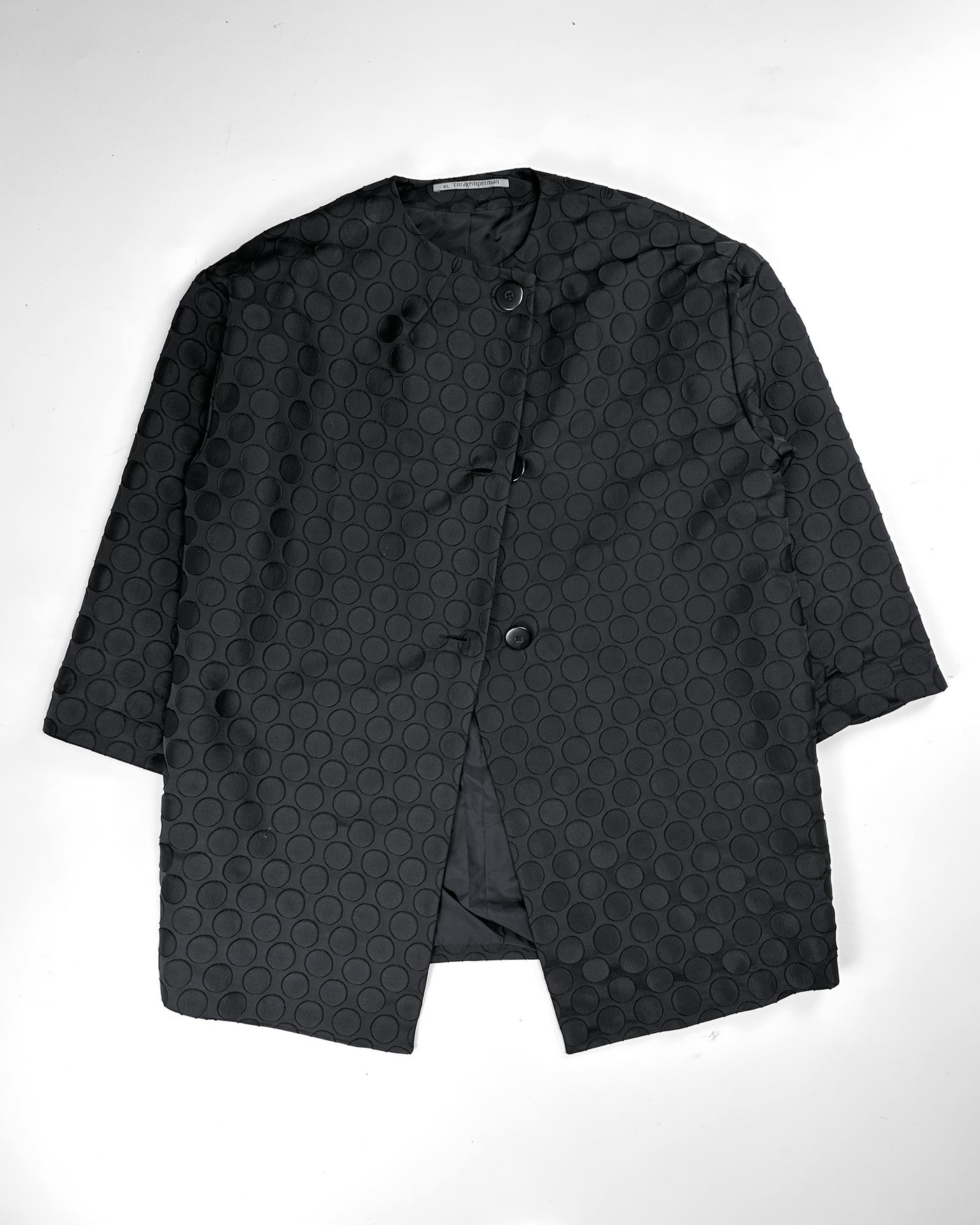 Cora Kemperman Black Dots Long Coat 2000's