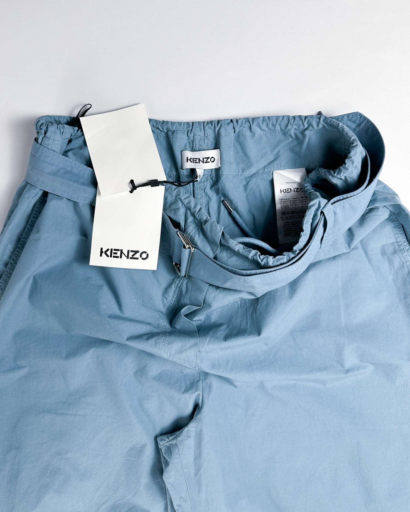 Kenzo "High Sumer" Blue Cotton Pants 2000's