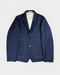 Jil Sander Stitched Navy Blue Wool Blazer A/W 2018 - Vintagetts