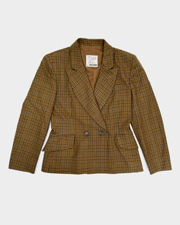 Moschino 'Cheap and Chic' Checkered Blazer 1980's