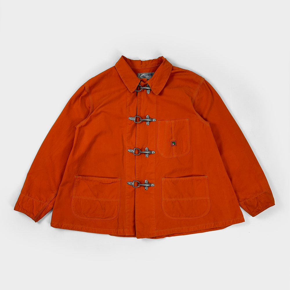 Kenzo Jeans Orange Fireman Boxy Jacket 1990's