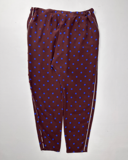 Kenzo Dots Print Silk Pants 2000's