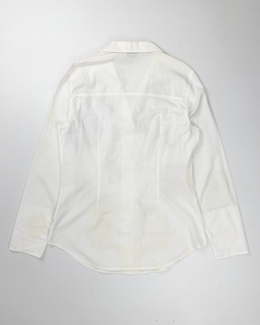 La Perla Embroidered Sequins White Shirt 2000's