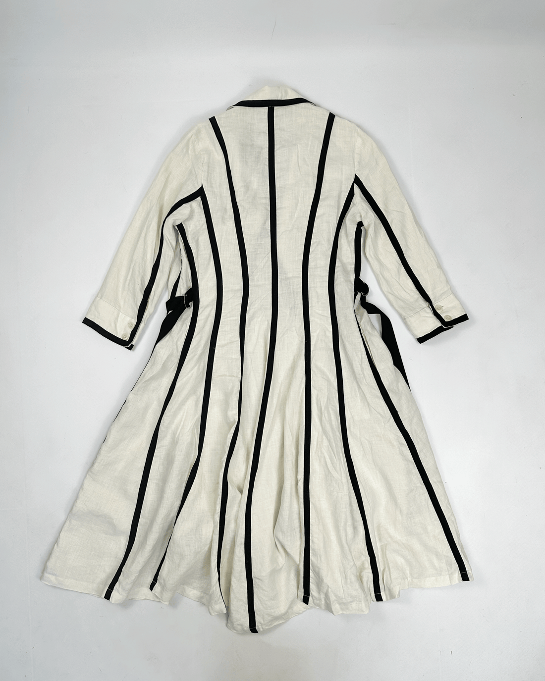 Isabel De Pebro "En Punta" Linen Off-White Coat 2000's
