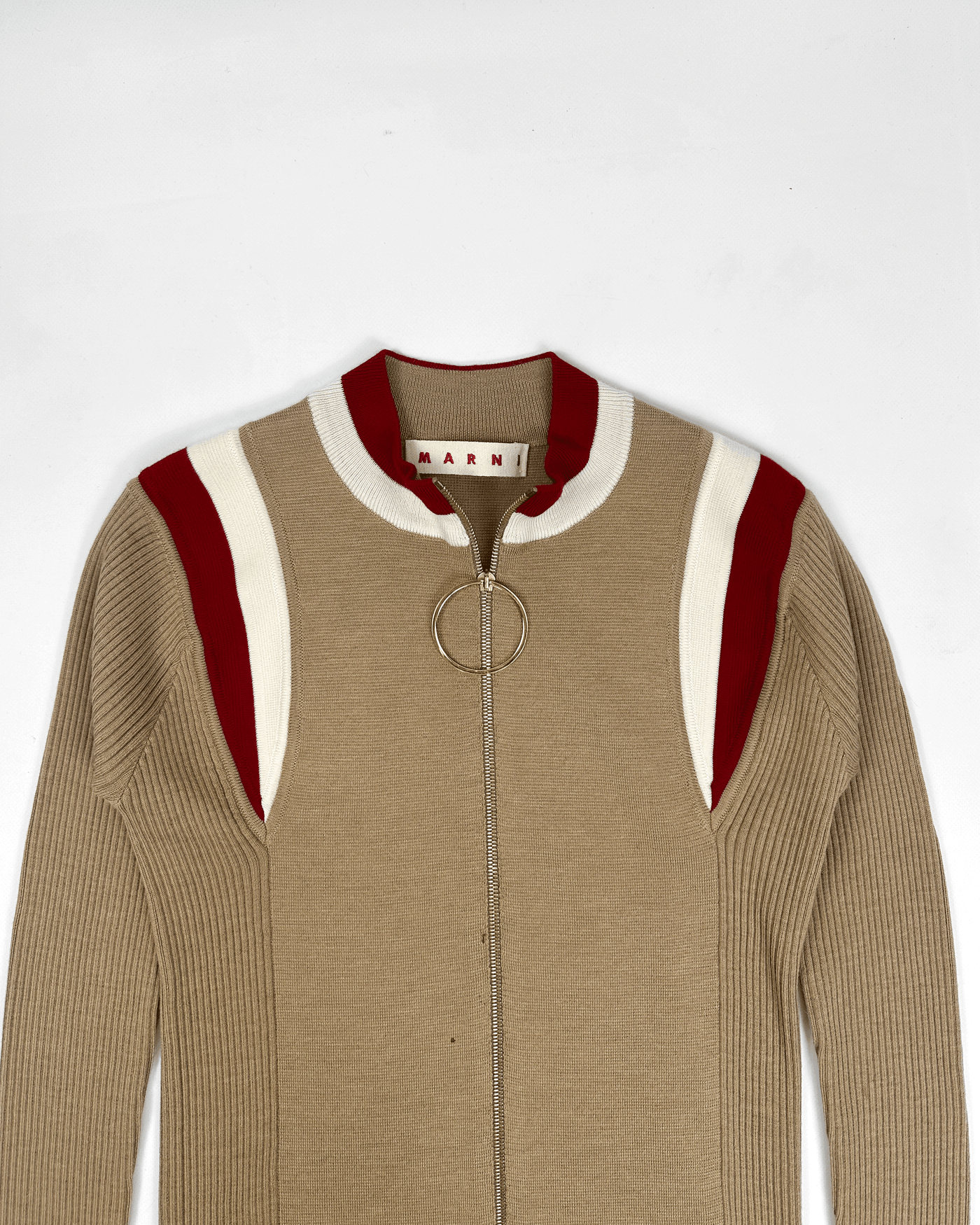 Marni Zip-Up Golden Details Knitwear 2000's