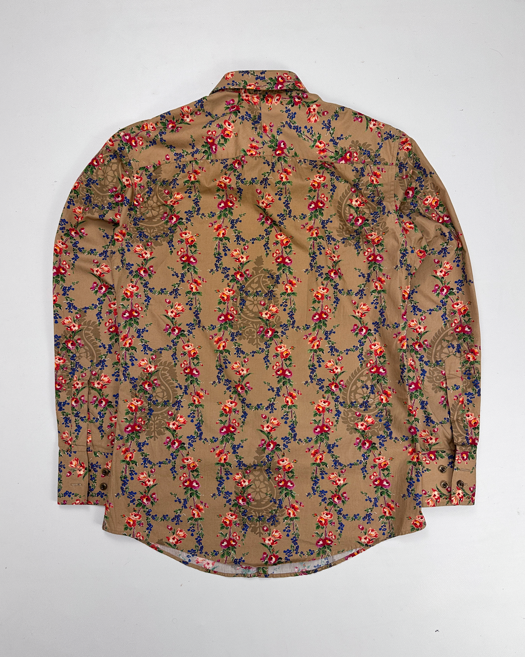 Kenzo Floral Print Cotton Shirt 2000's