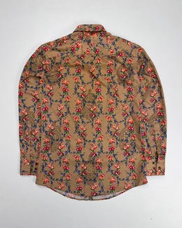 Kenzo Floral Print Cotton Shirt 2000's