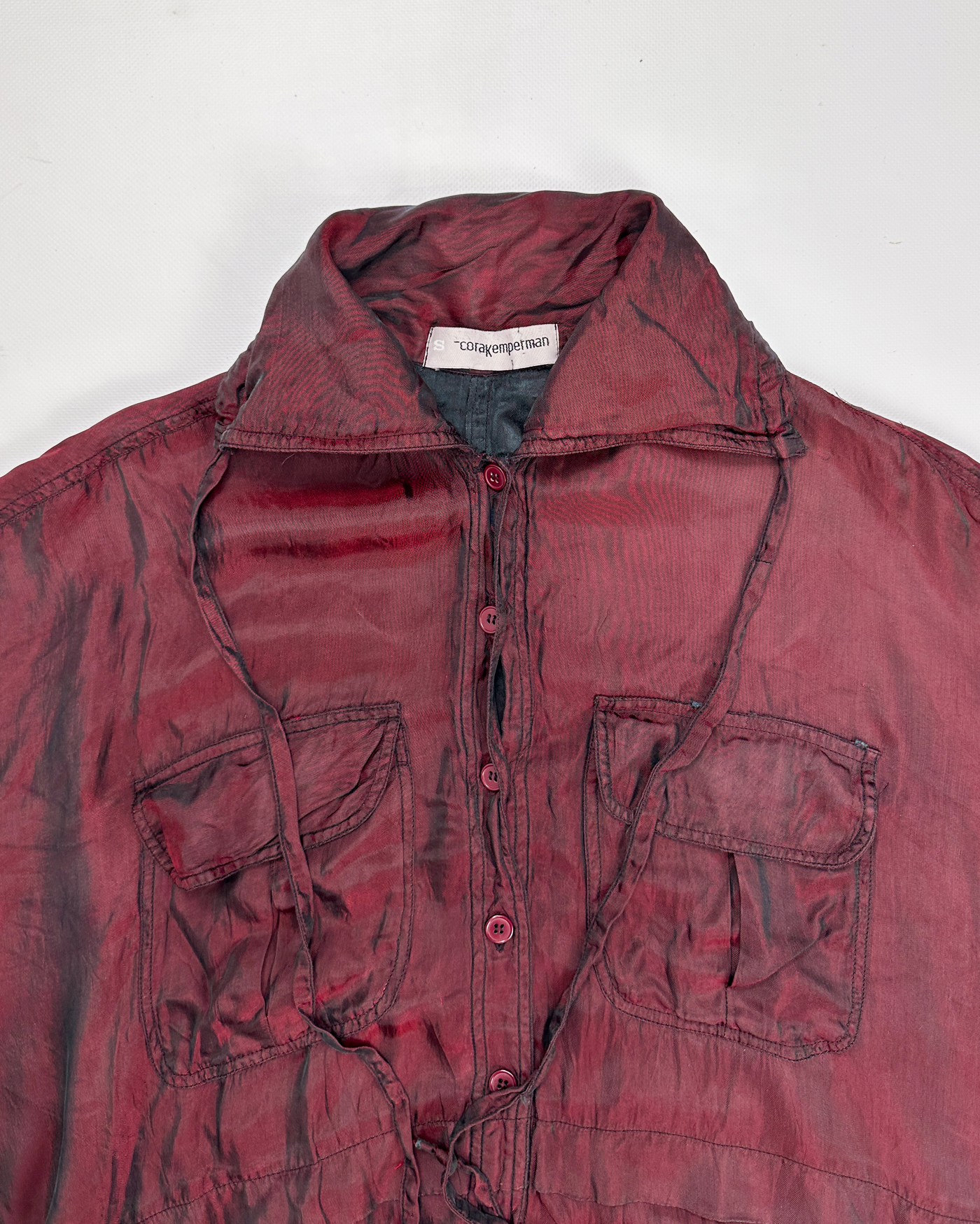 Cora Kemperman Iridiscent Oversized Shirt 1990's