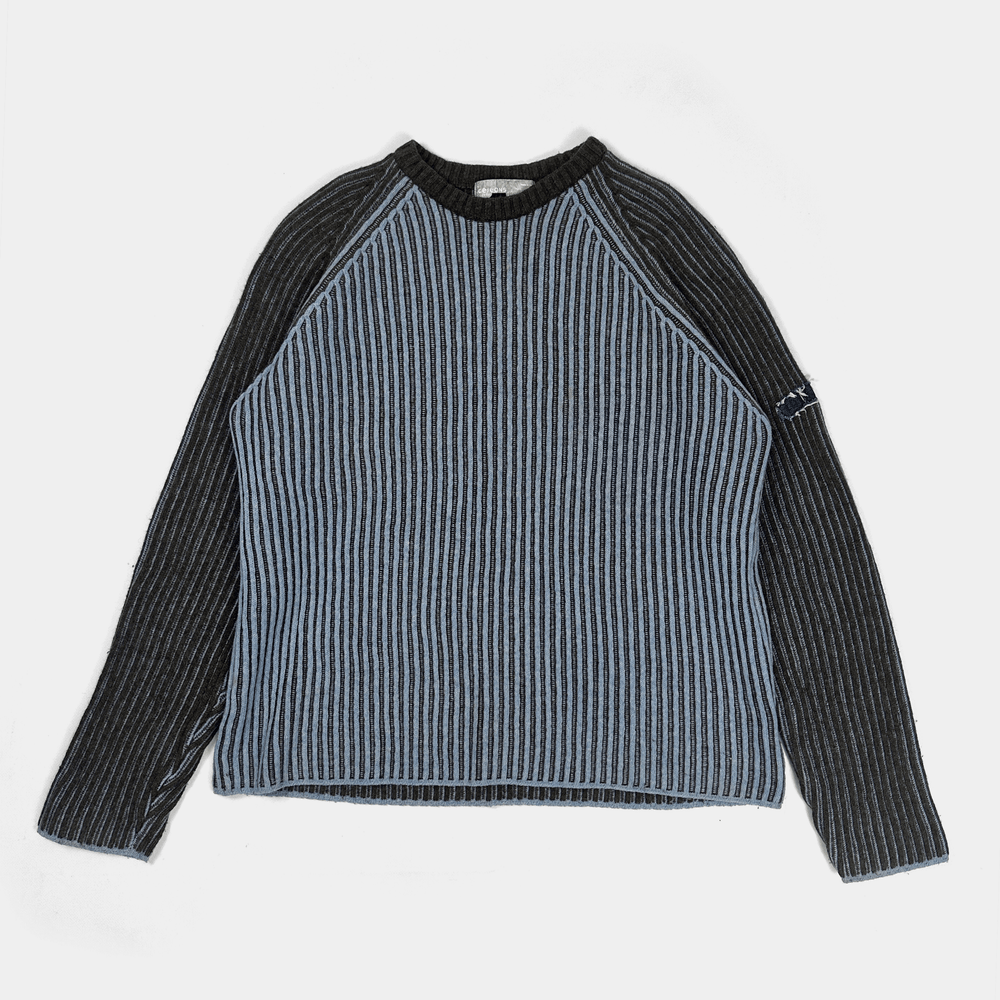 Iceberg Stiped Wool Brown and Blue Knitwear 1990's