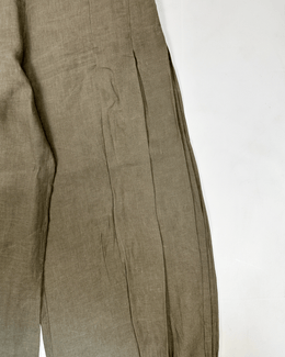 Sarah Pacini Linen Grey Wide Pants 1990's