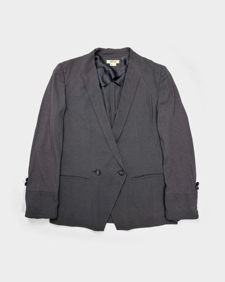 Helmut Lang Crossed Grey Blazer F/W 2002