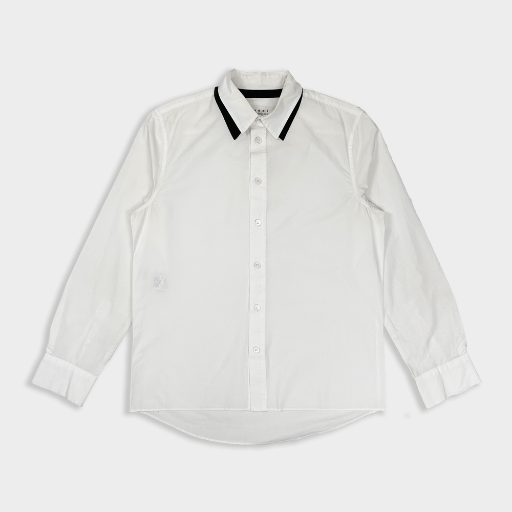 Marni Black Double Neck White Shirt 2013