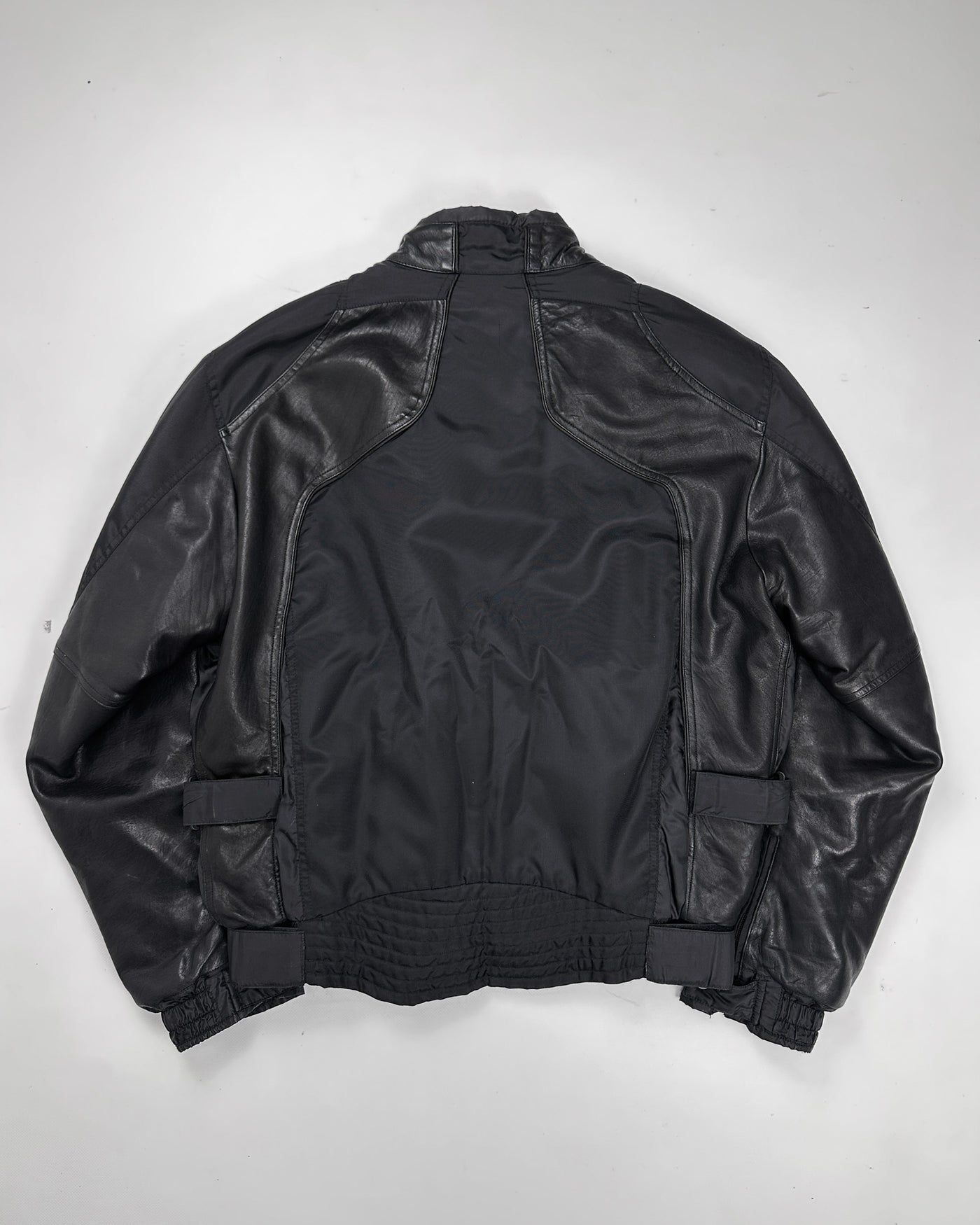 Gazzarrini Black Nylon + Leather Jacket 1990's