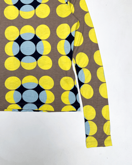 Marni Yellow n Brown Dots Pattern Elastic Top 2003
