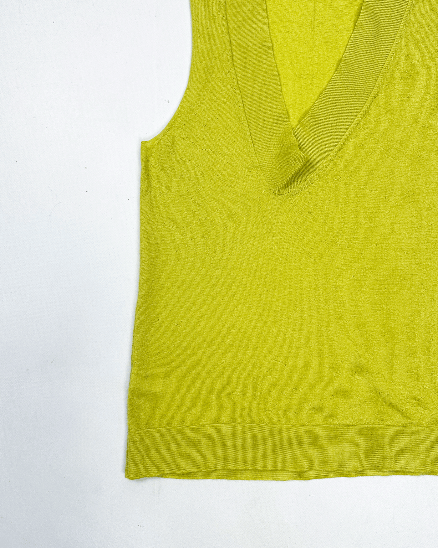 Marni Lime Green Cashmere Vest 2000's