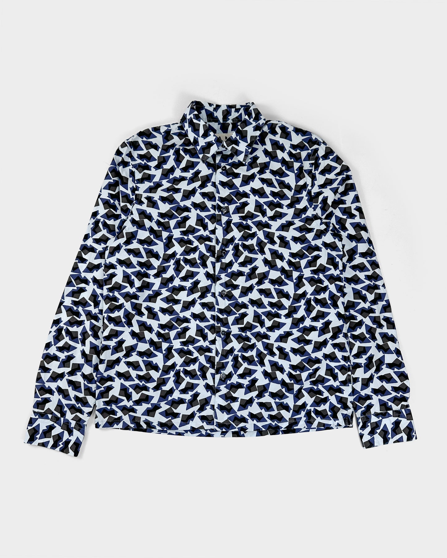 Marni printed Cotton Blue Shirt 2000's