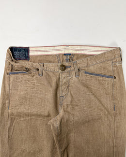 Marithé François Girbaud Beige Denim Pants 2000's