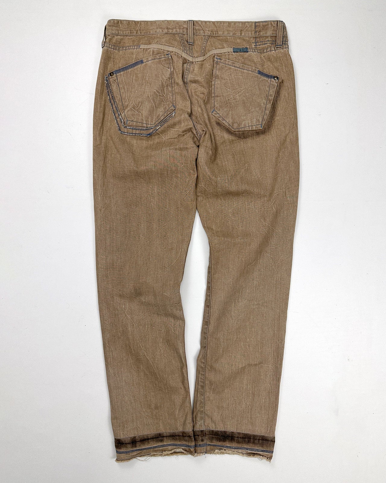 Marithé François Girbaud Beige Denim Pants 2000's