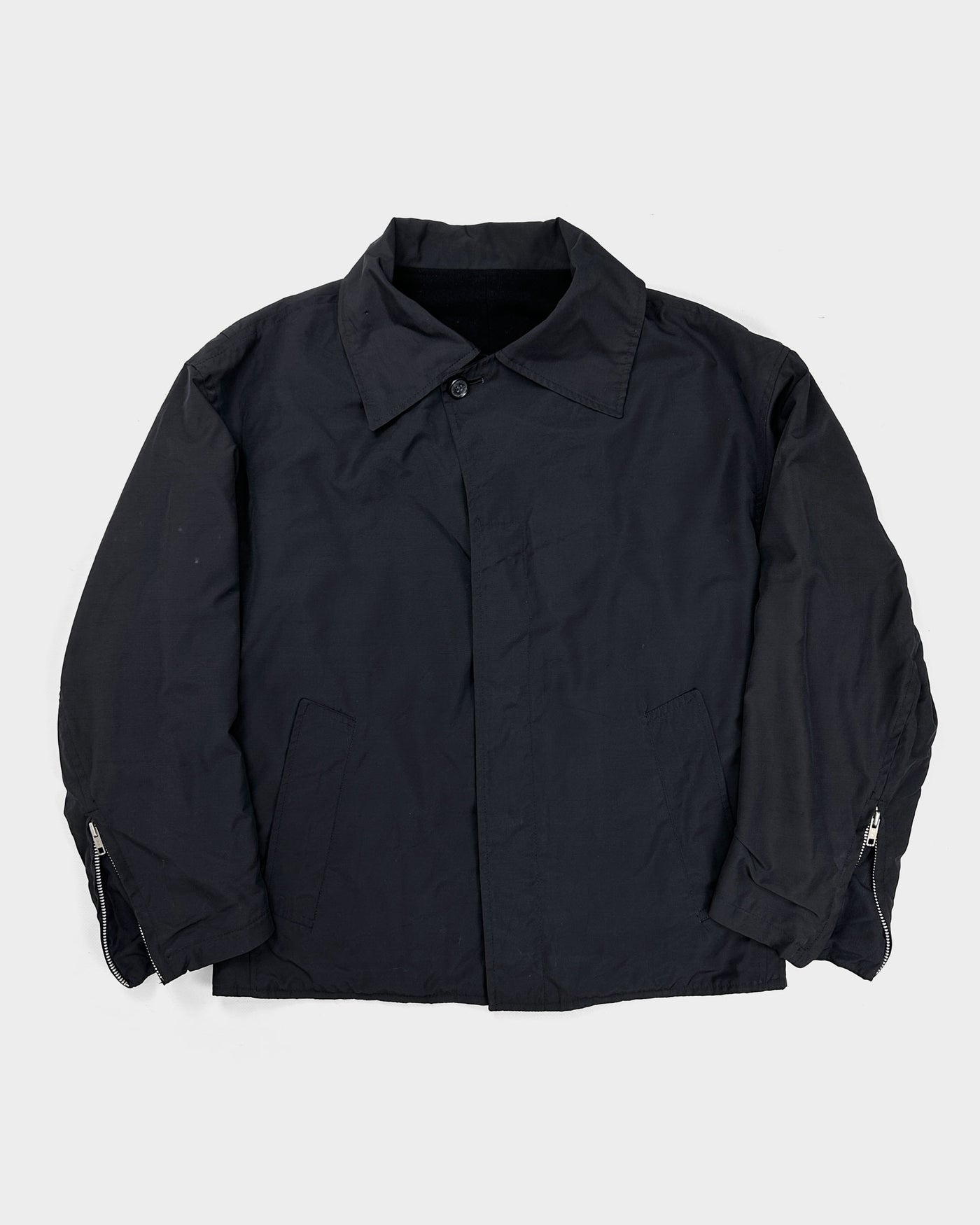 Yohji Yamamoto Black Nylon Jacket 1980's