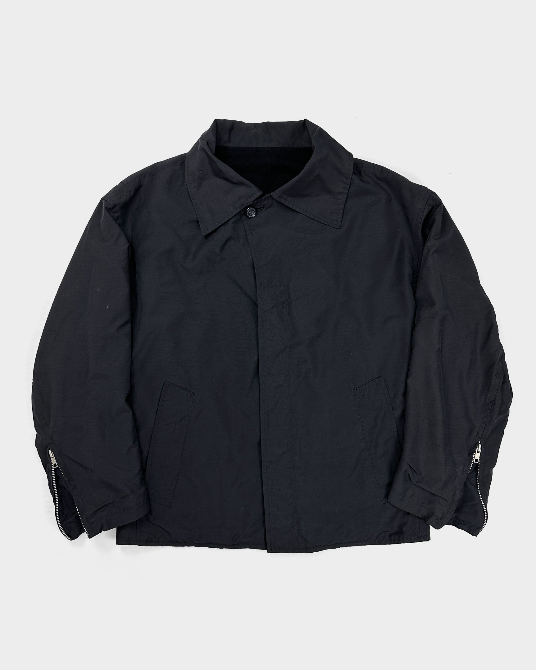 Yohji Yamamoto Black Nylon Jacket 1980's