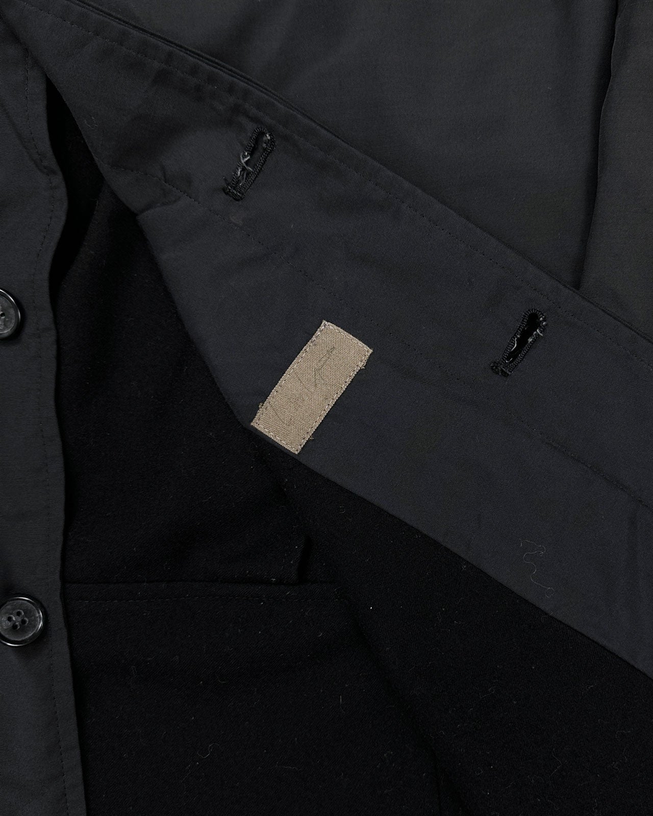 Yohji Yamamoto Black Nylon Jacket 1980's