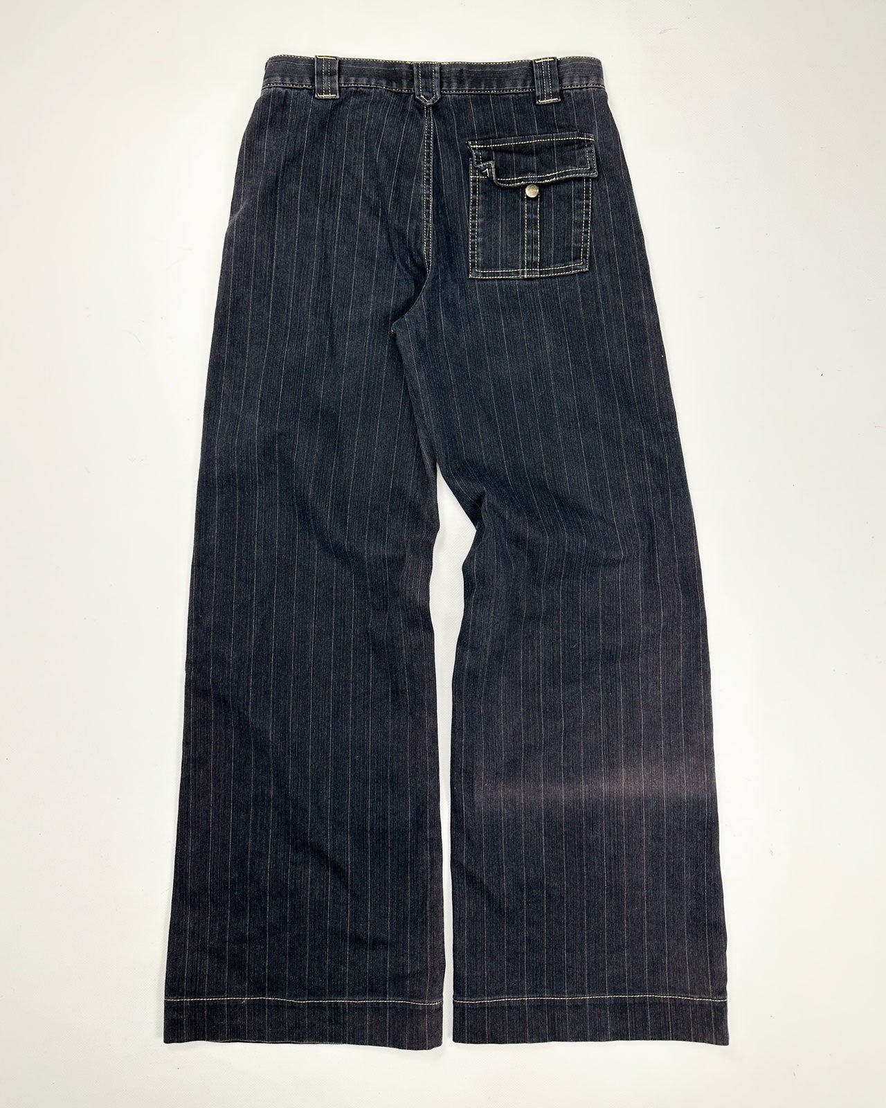 Just Cavalli Striped Denim Pants 2000's