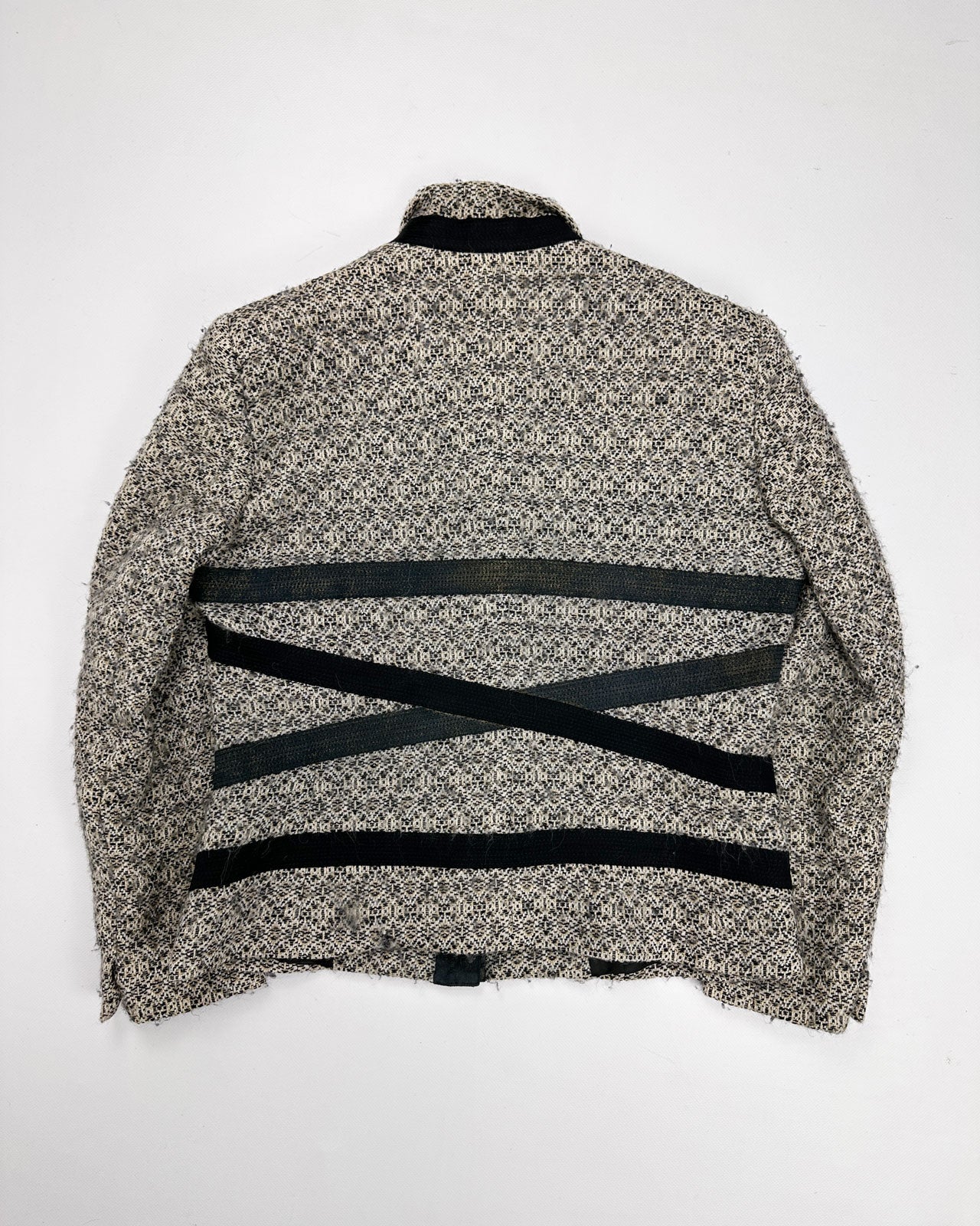 Versus Versace Alpaca + Leather Jacket 2000's