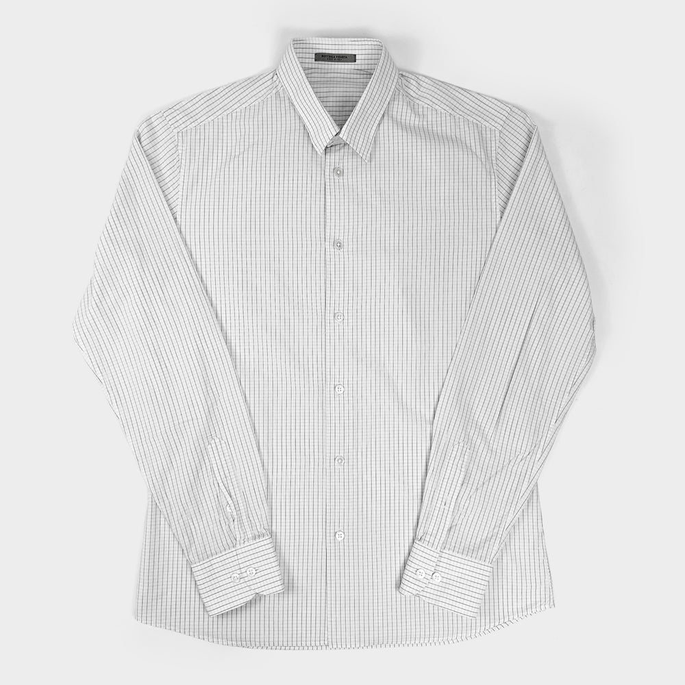 Bottega Veneta White Squares Sample Shirt 1990's