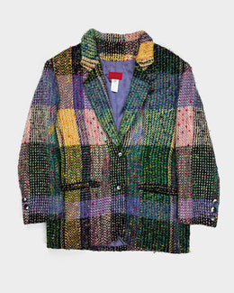 Kenzo Paris Multicolor Wool Blazer 1990's