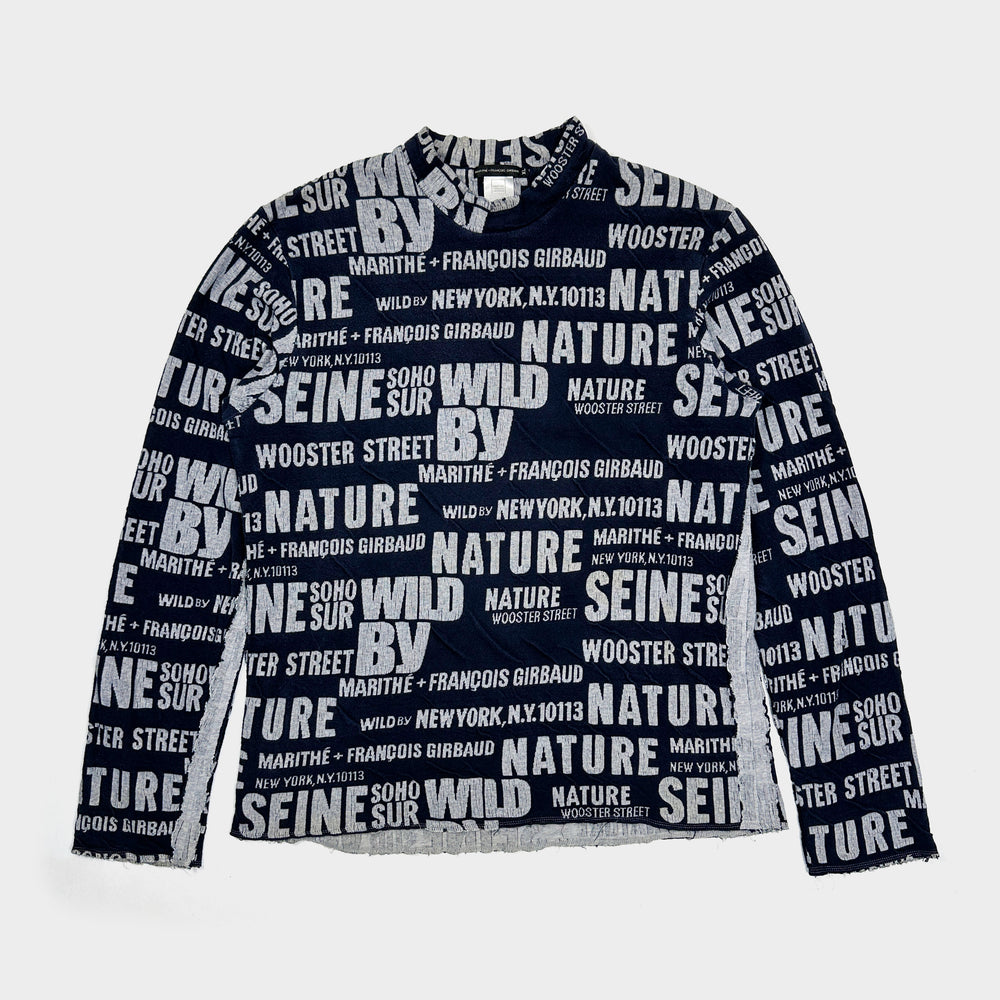 Marithé François Girbaud Printed Crewneck 1990's