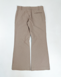 Marni Wave Textured Stripes Flare Pants 2000's