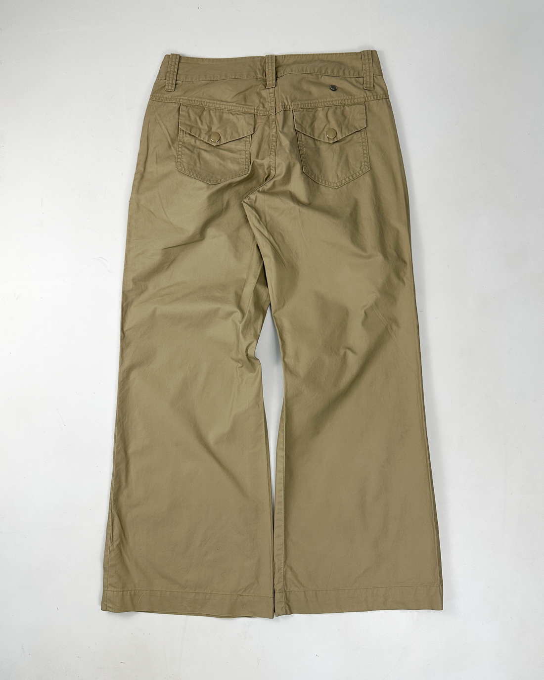 Diesel Wide Leg Beige Light Cotton Pants 2000's