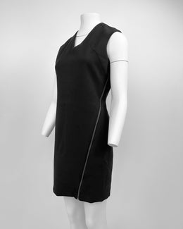Helmut Lang Full Zipped Black Dress Made in Usa 1990's