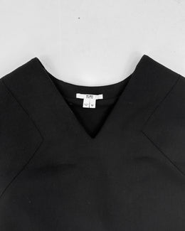 Helmut Lang Full Zipped Black Dress Made in Usa 1990's