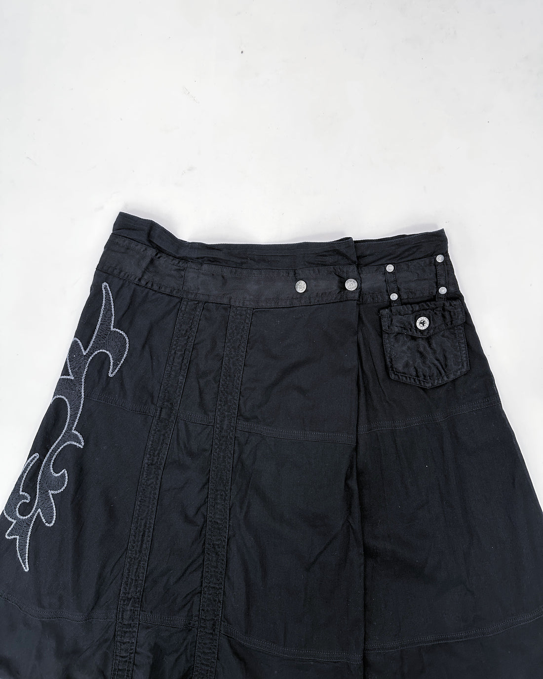 Diesel Black Flame Skirt 2000's