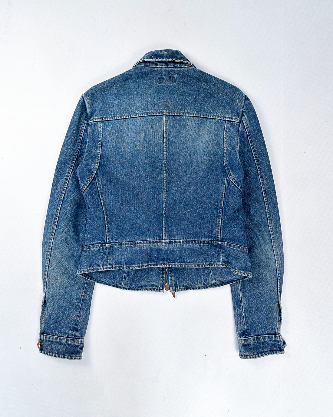 Roberto Cavalli Denim Cropped Jacket 1990's