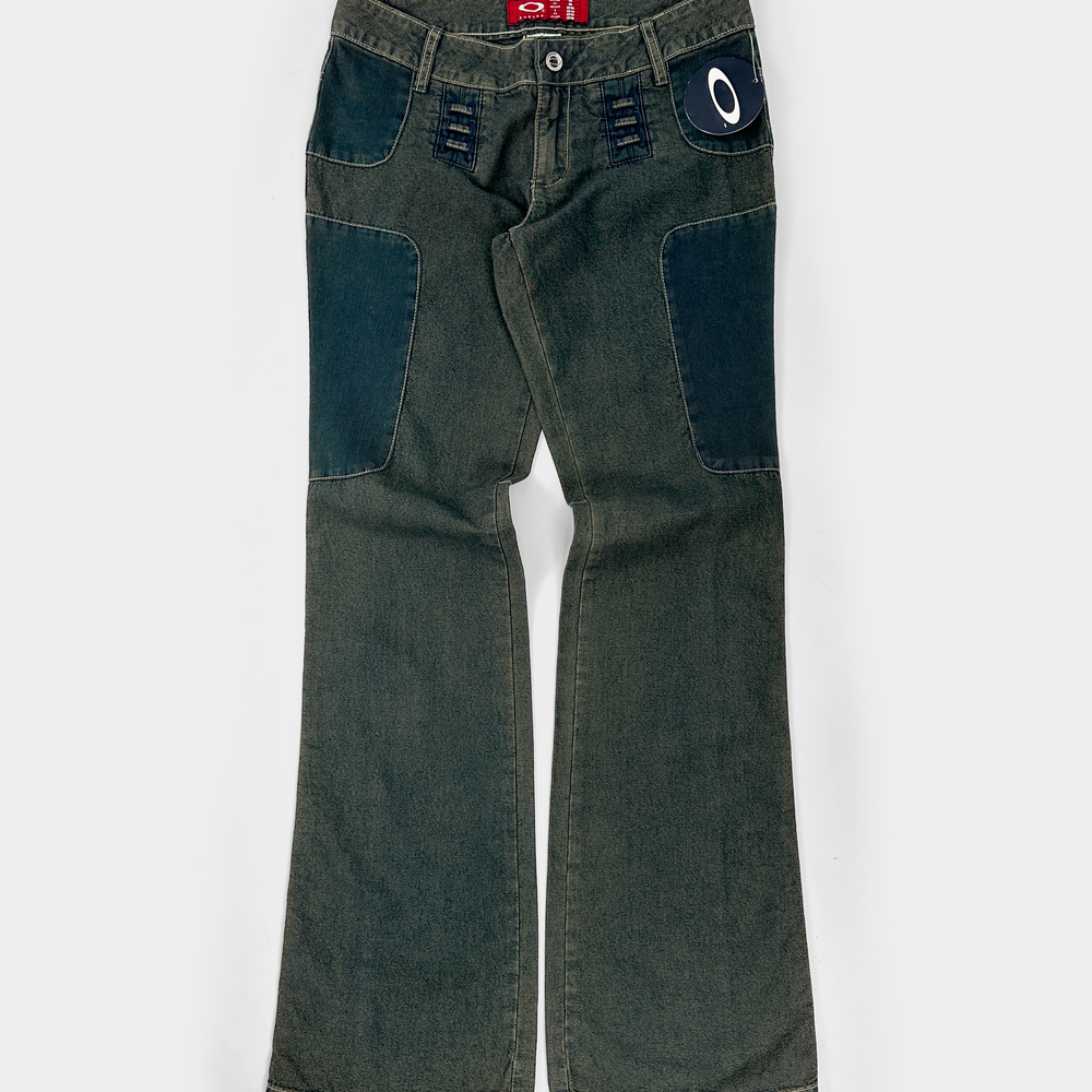 Oakley Red Core 2-Tone Denim Pants 2000's