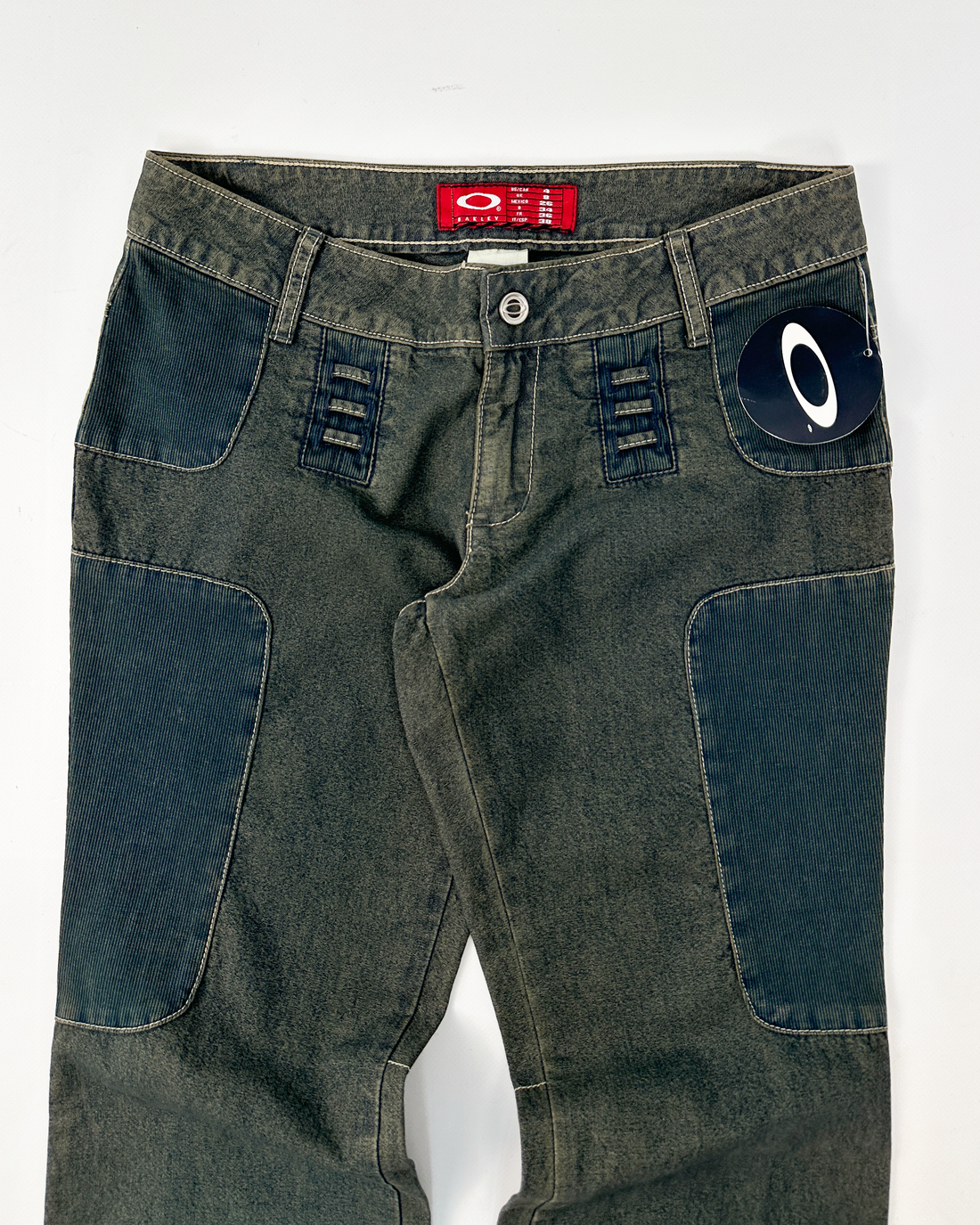 Oakley Red Core 2-Tone Denim Pants 2000's