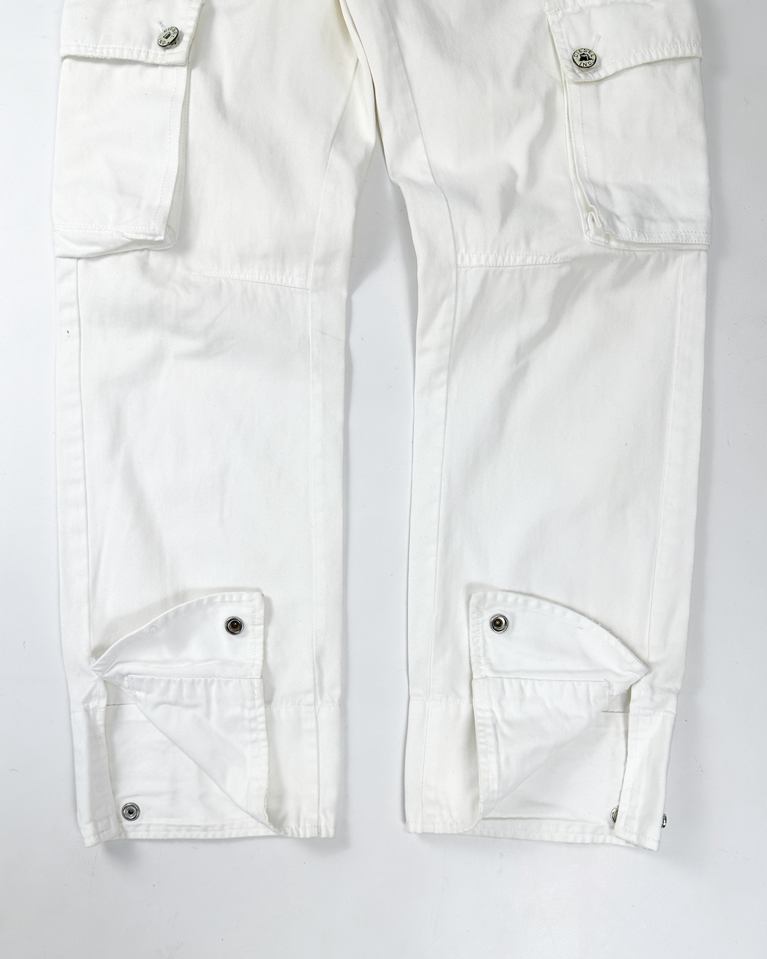 Diesel White Utility Cotton Pants 2000's