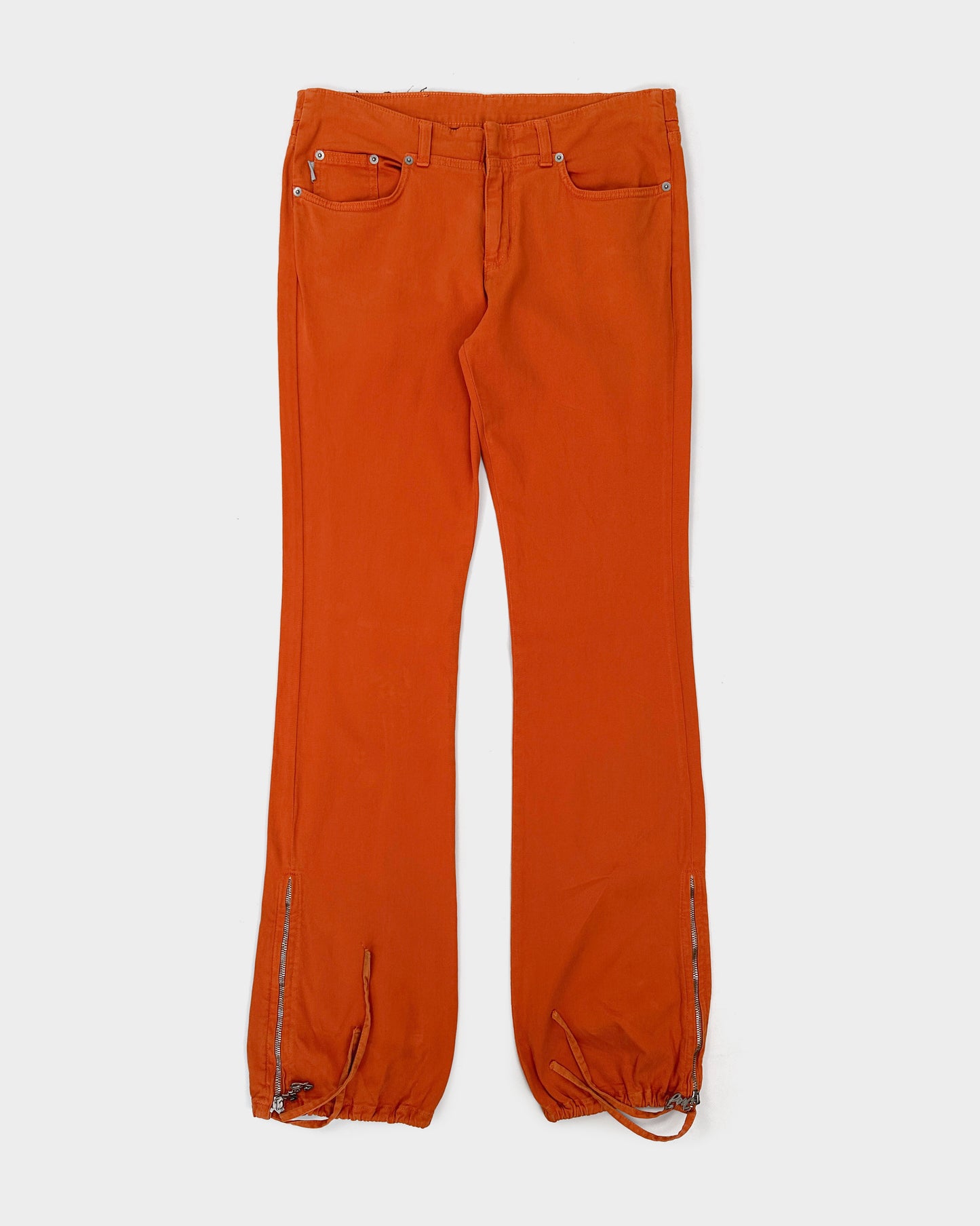 Iceberg Orange Utility Zip Pants 2000's