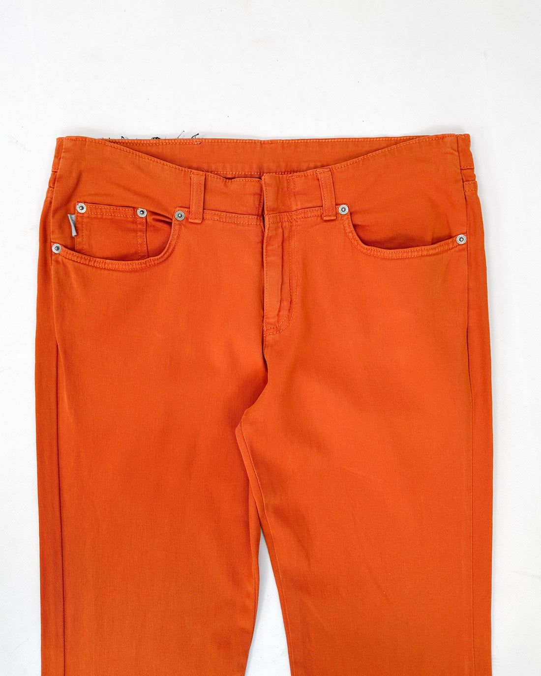 Iceberg Orange Utility Zip Pants 2000's