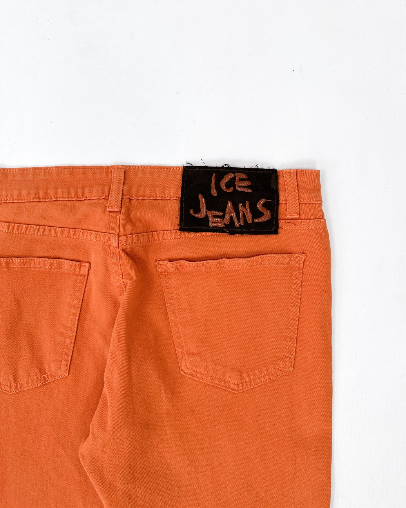 Iceberg Orange Utility Zip Pants 2000's