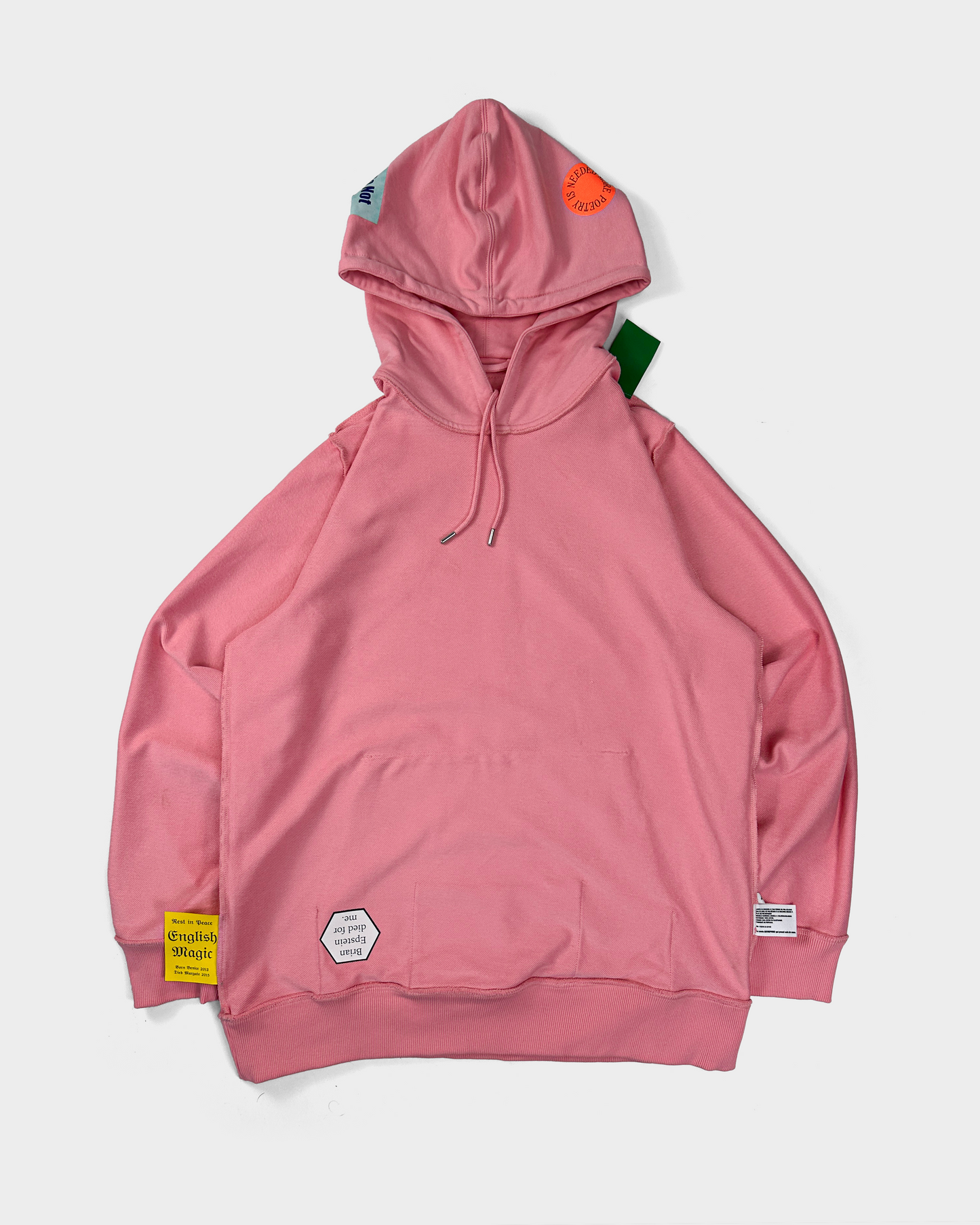 Helmut Lang x Jeremy Deller Reversible Pink Hoodie 2018