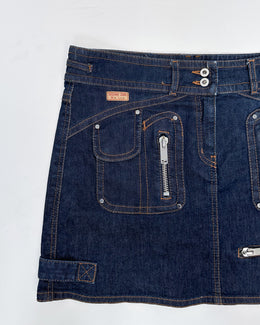 Moschino Multi-Pocket Denim Skirt 2000's