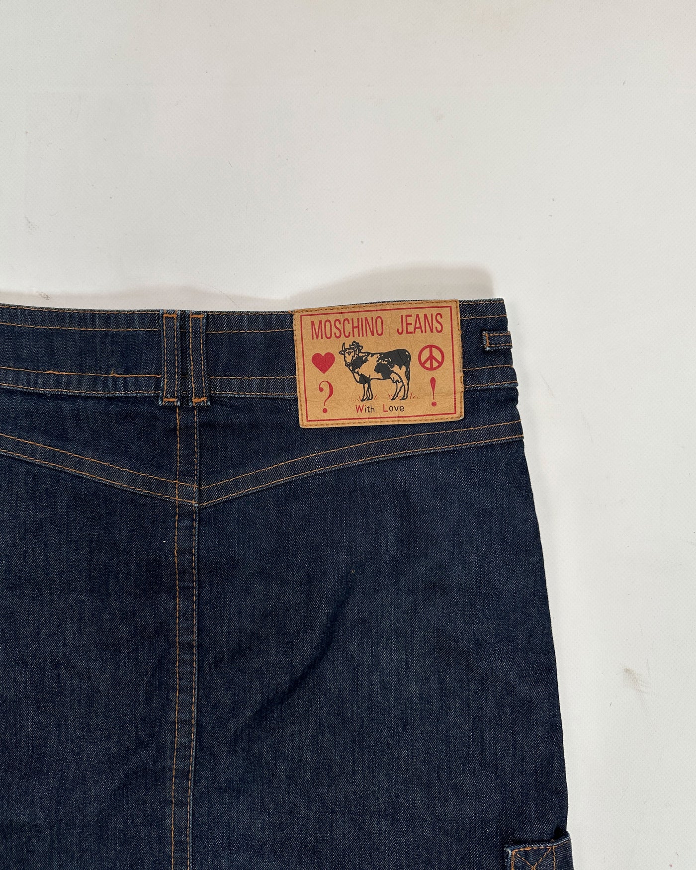 Moschino Multi-Pocket Denim Skirt 2000's