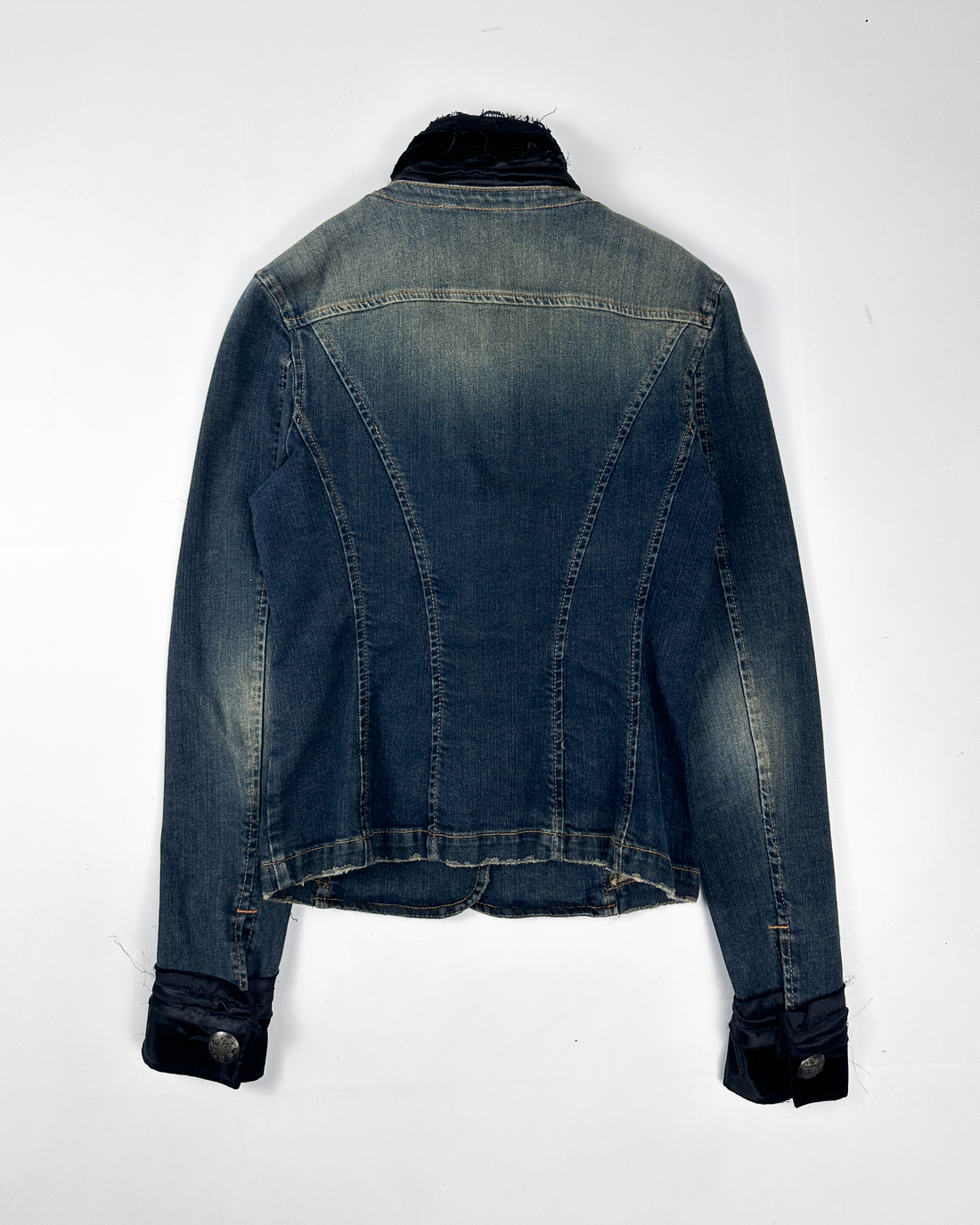 Dolce & Gabbana Raw-Edge Denim Jacket 2000's